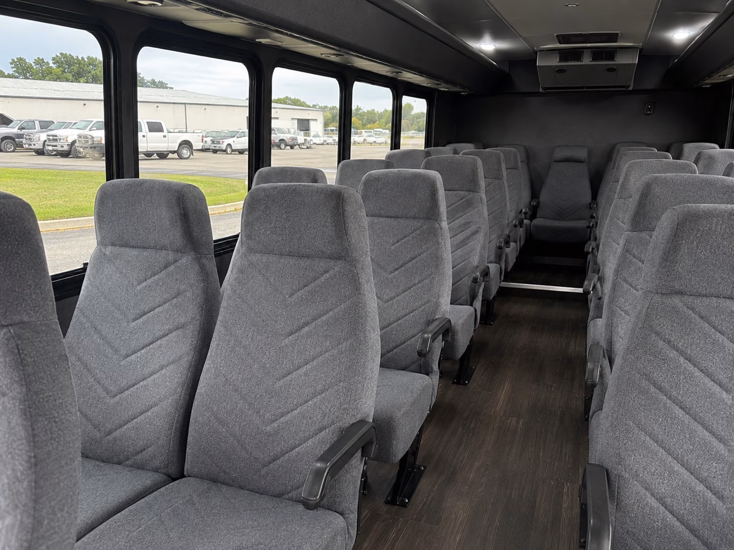 lawton 18 passenger minibus inside
