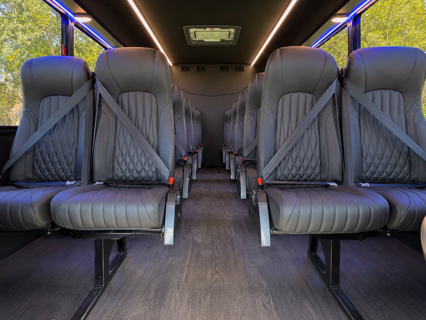 lawton 18 passenger minibus interior