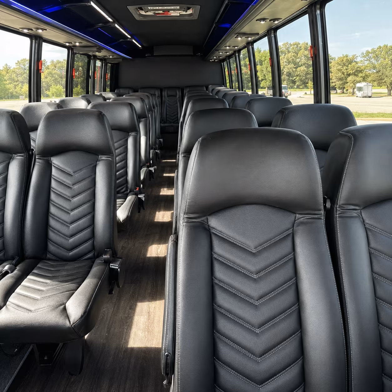 lawton 25 passenger minibus inside