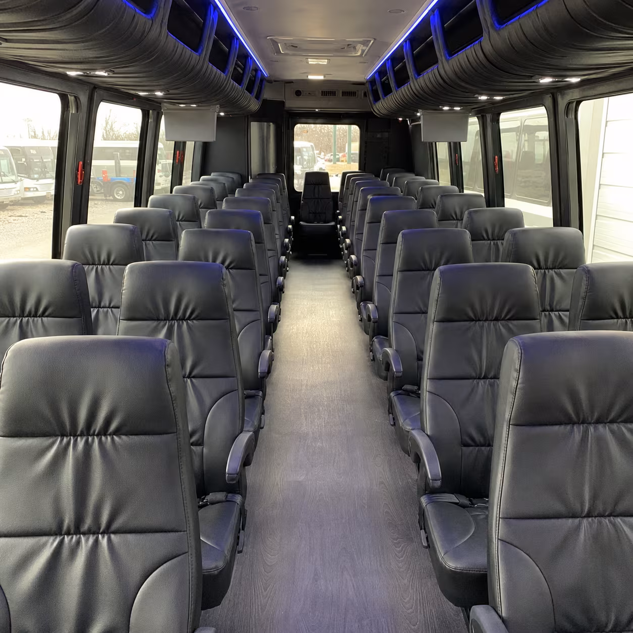 lawton 25 passenger minibus interior