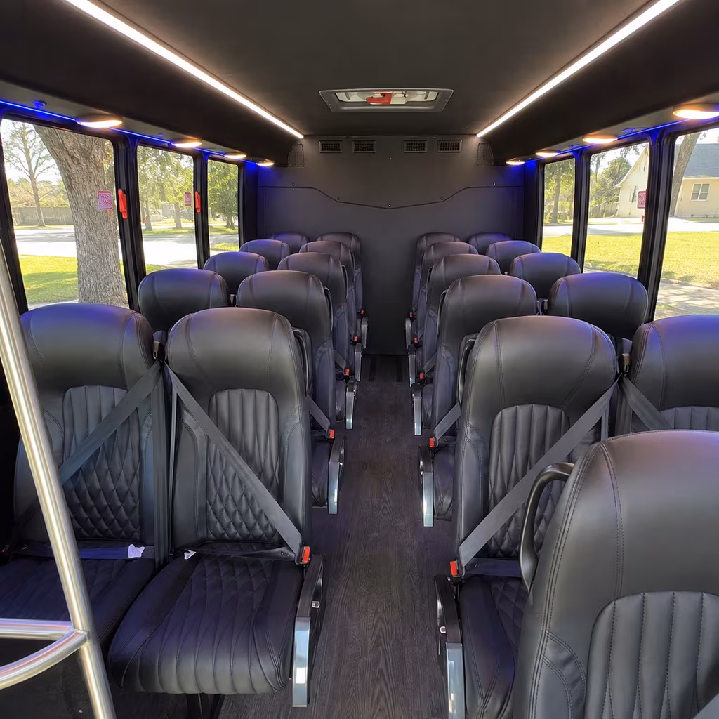 lawton 28 passenger minibus interior