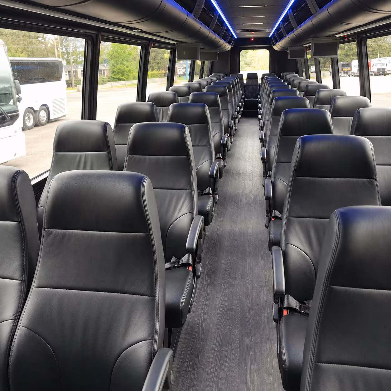 lawton 30 passenger minibus inside