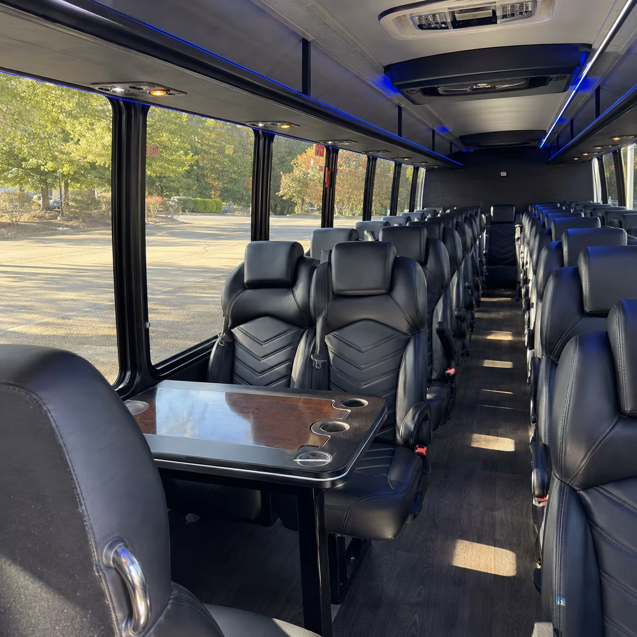 lawton 35 passenger minibus inside