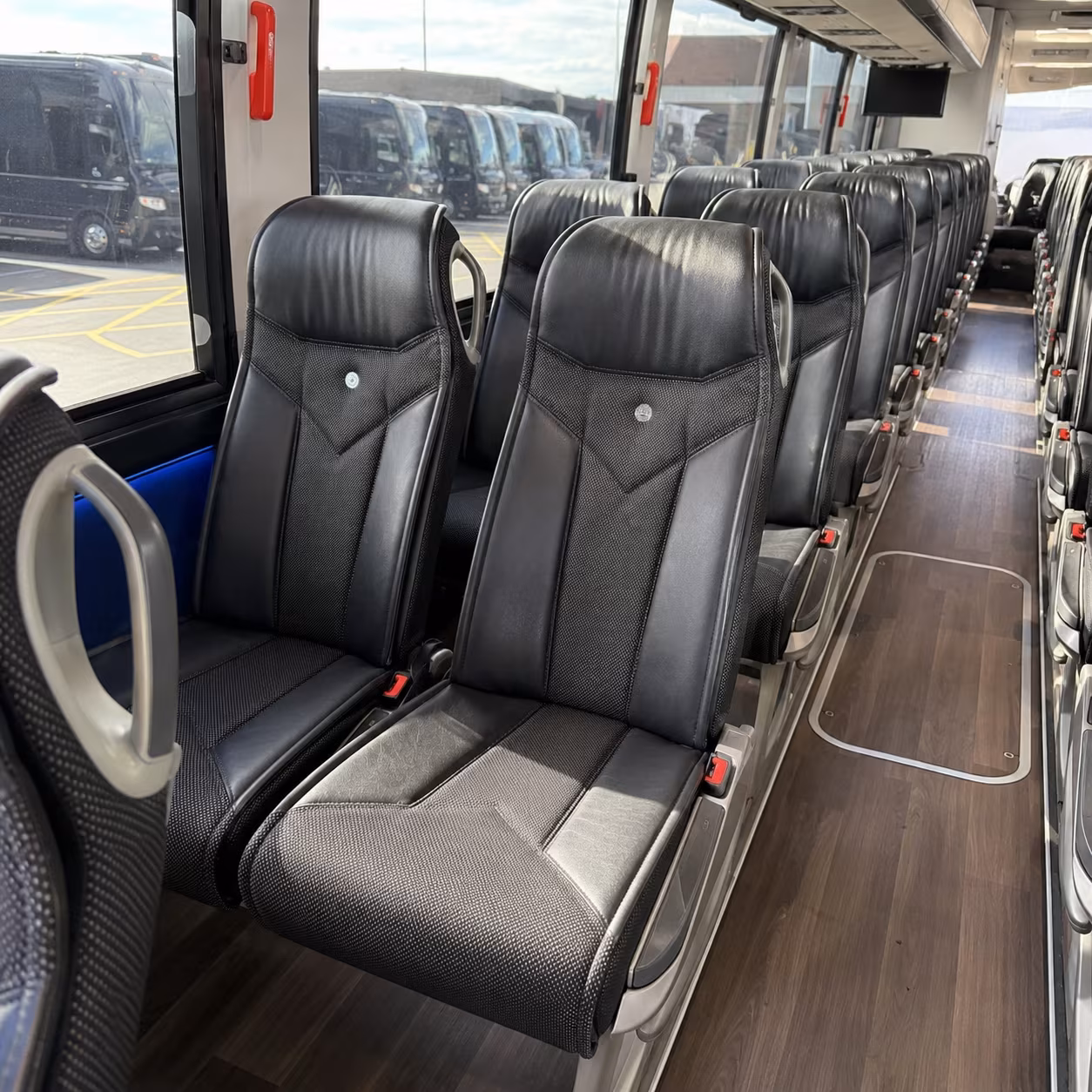 lawton 40 passenger charter bus interior