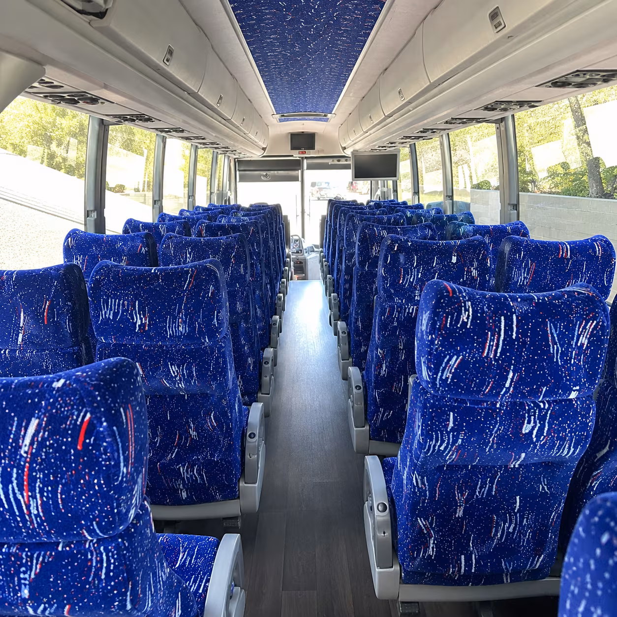lawton 50 passenger charter bus interior