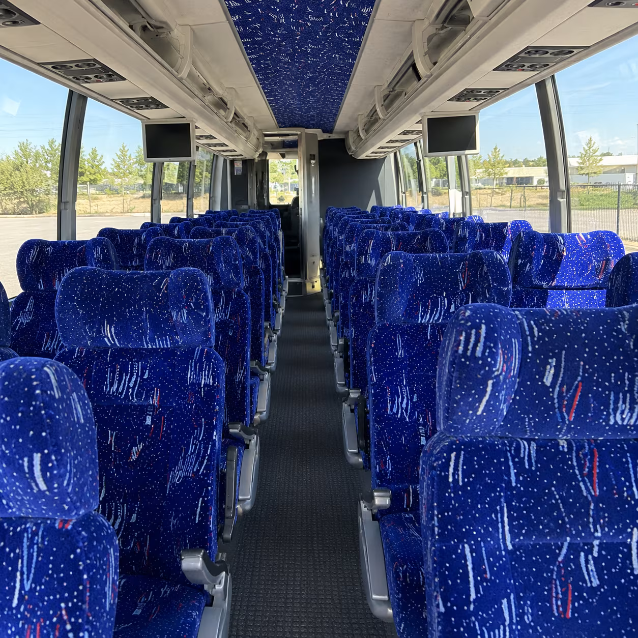 lawton 54 passenger charter bus interior