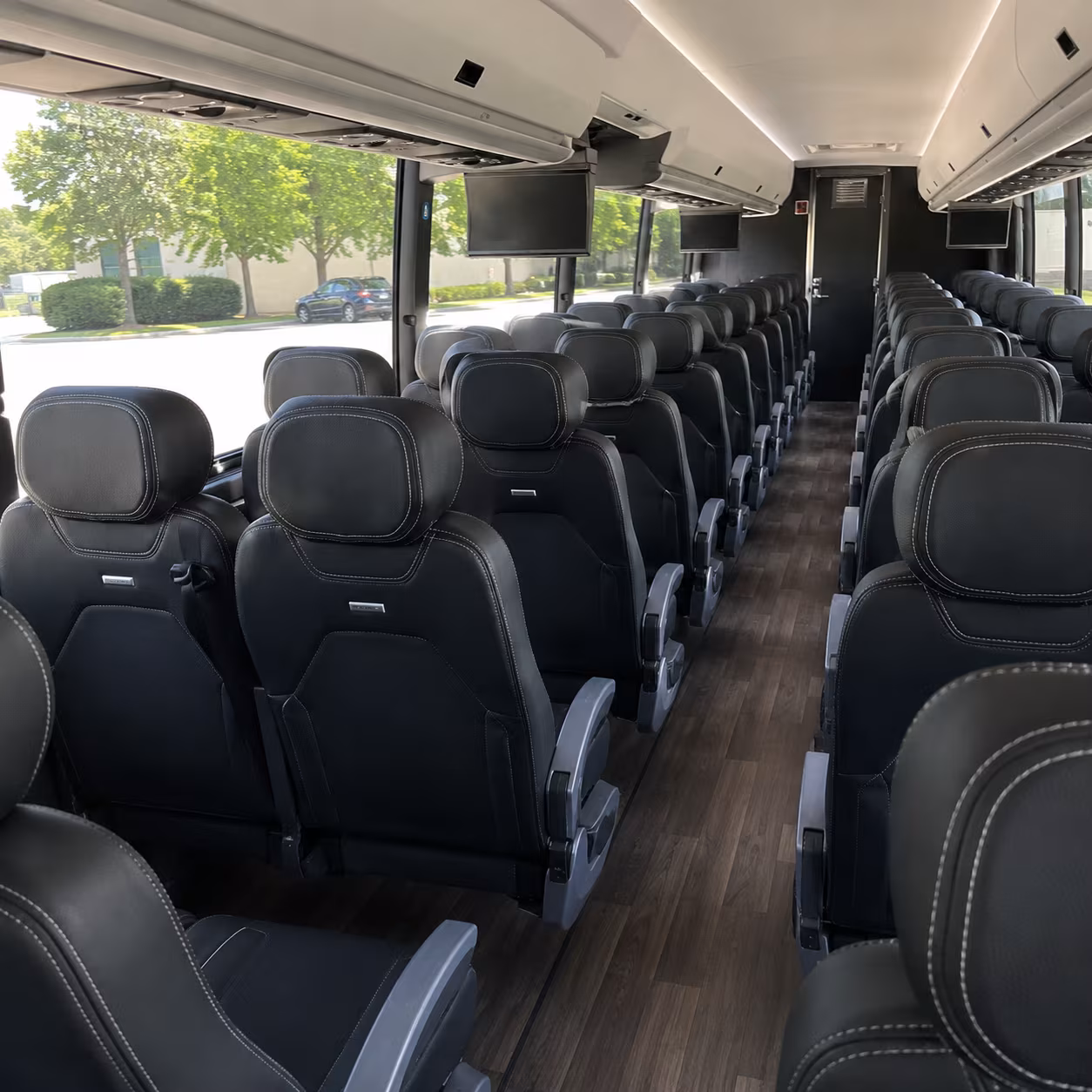 lawton 56 passenger charter bus interior